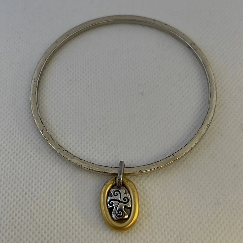 Brighton and Alex & Ani Silver Bangle Bracelets Cross, Cupcake, Friends Forever